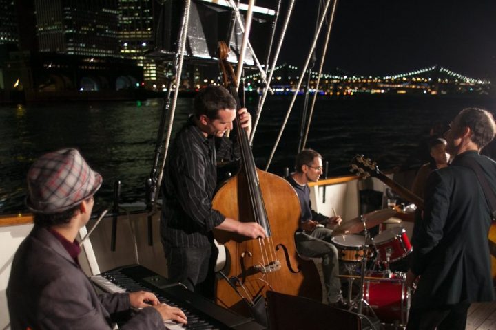 a group of people on a stage