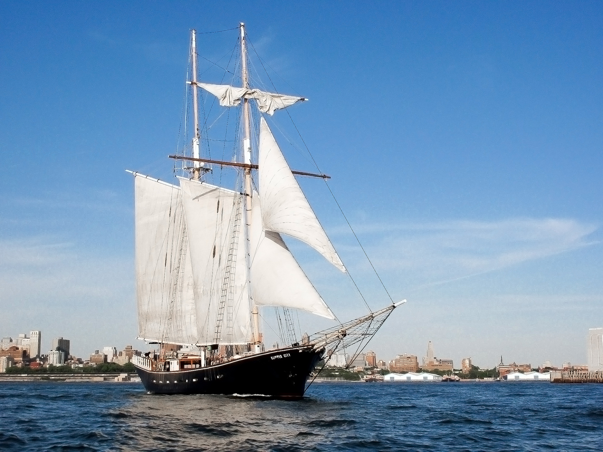 a large ship in a body of water