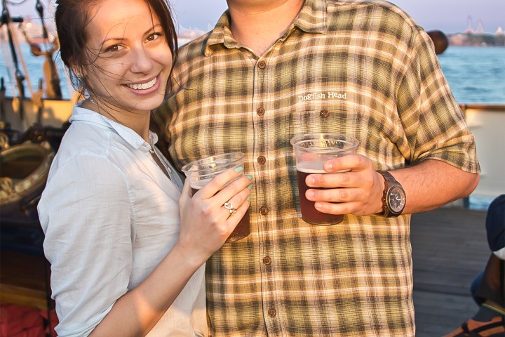 a couple of people posing for the camera