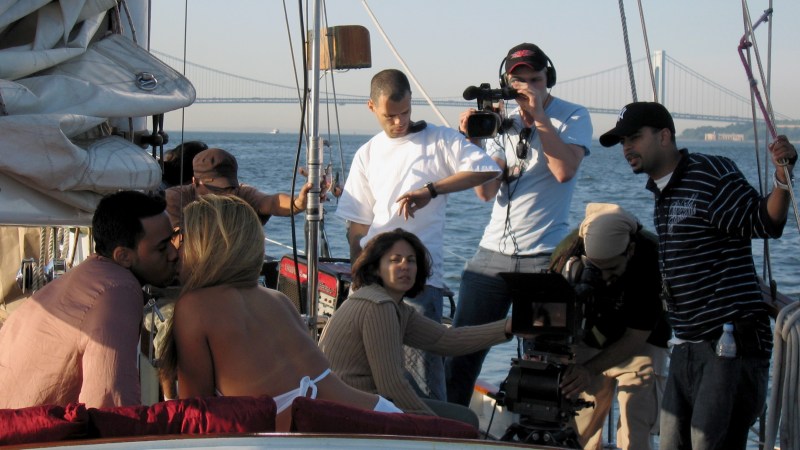a group of people on a boat