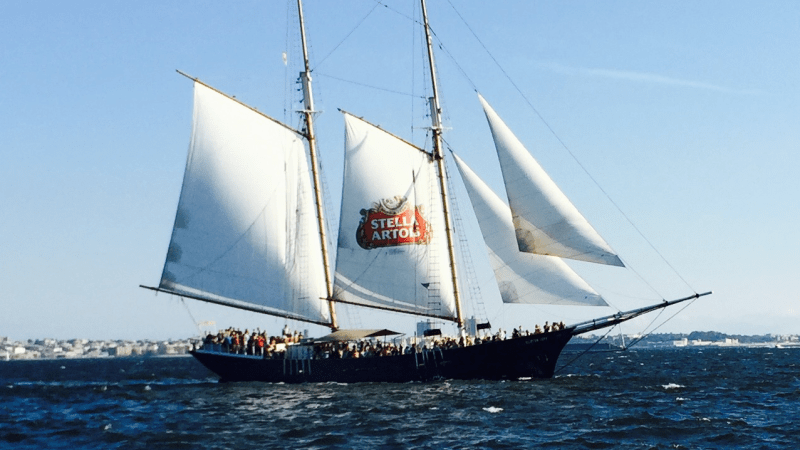 a large ship in a body of water